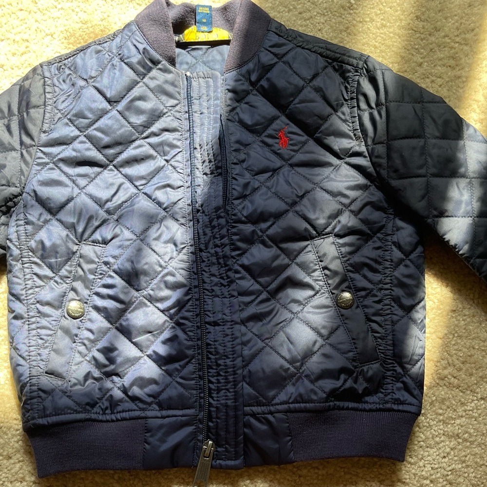 Polo by Ralph Lauren Dark Blue Quilted Kids Puffer Jacket